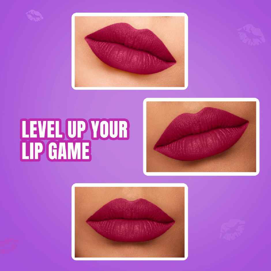 Elle 18 Color Pop Matte Lipstick | Quick Drying | Highly Pigmented With Vitamin E | Code Red