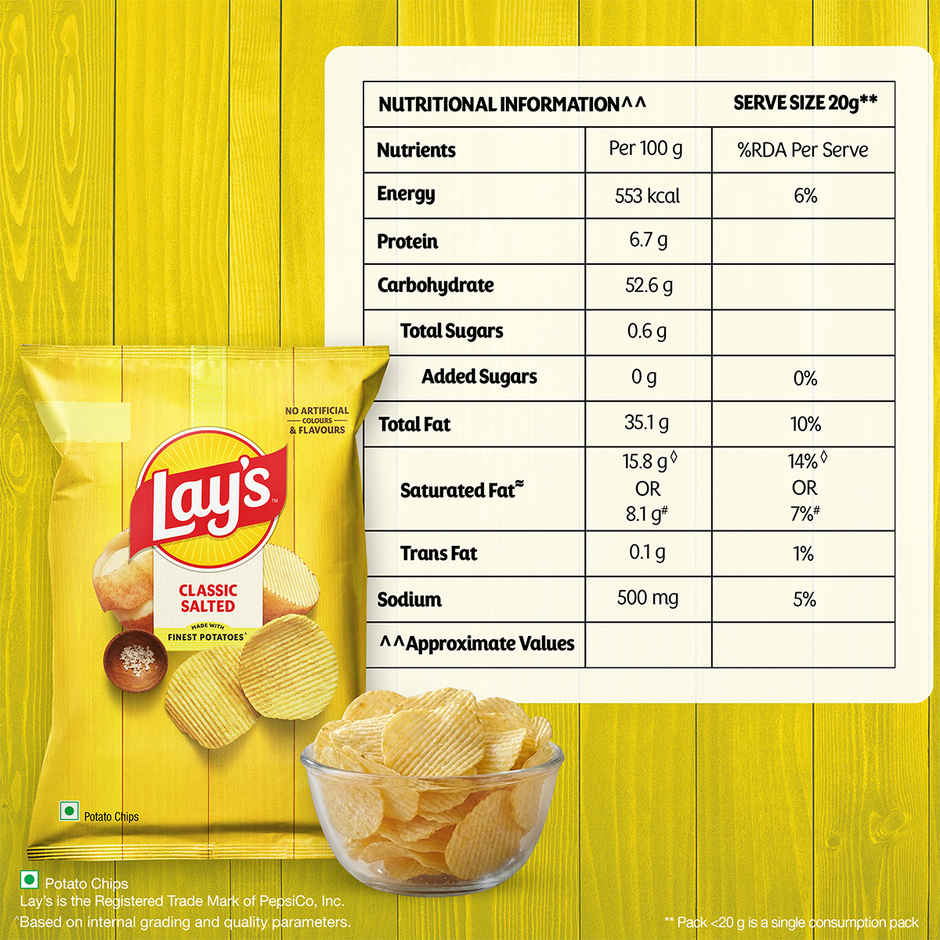 Lay's Classic Salted | Crunchy Potato Chips