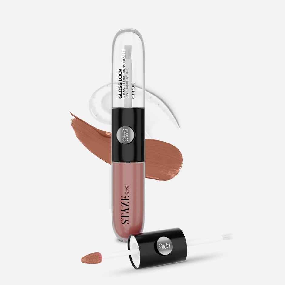 Staze 9to9 Gloss Lock 2-in-1 Liquid Lipstick | 04 I'm Shy