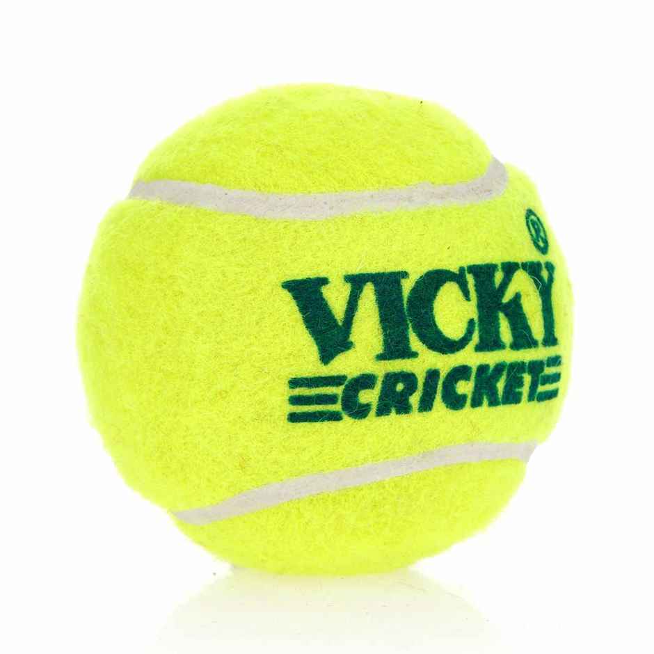 Vicky Light Weight Rubber Cricket Ball | Yellow