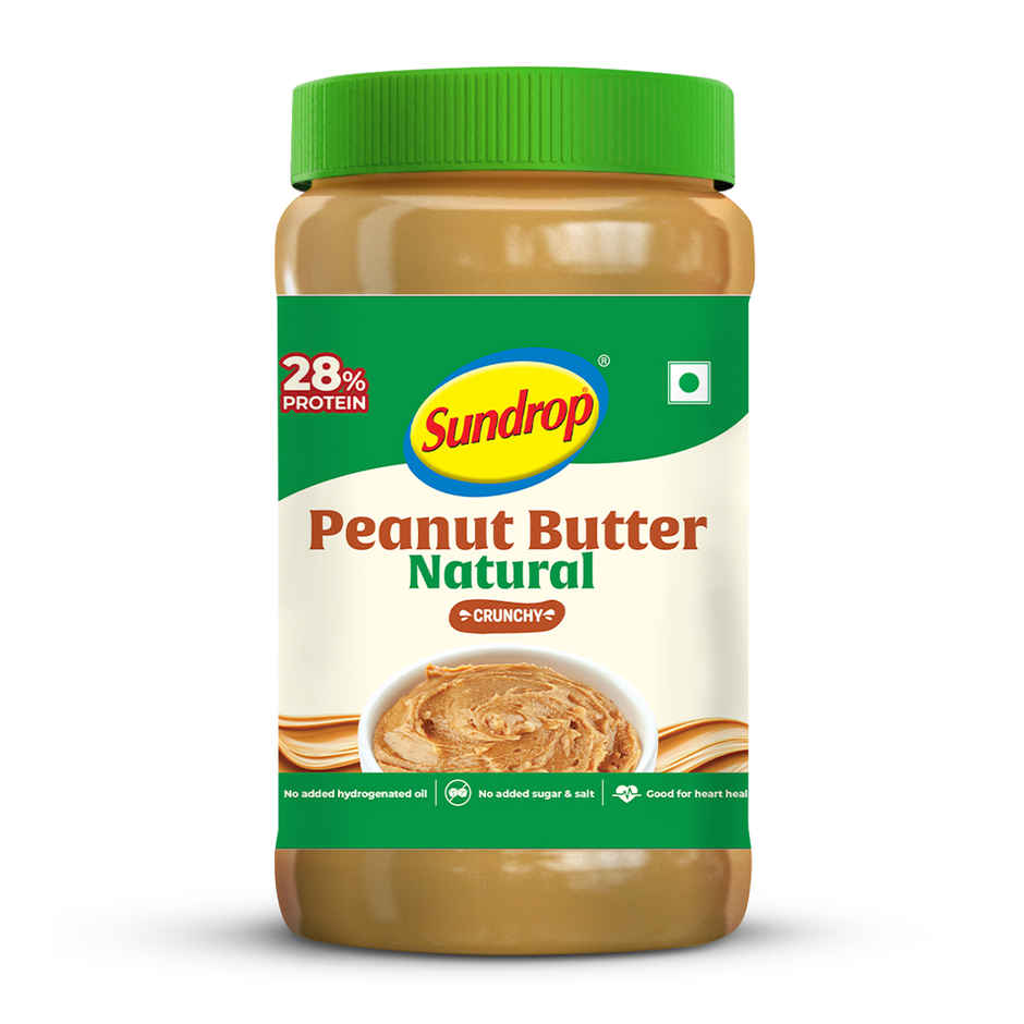 Sundrop Peanut Butter Natural | Crunchy | With 28% Protein