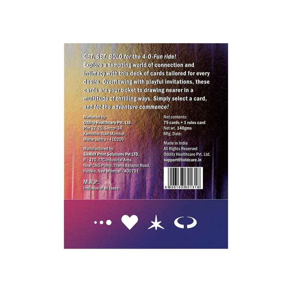 Bold Care Laws Of Attraction - An Intimate Card Game For Couples | 75 Cards