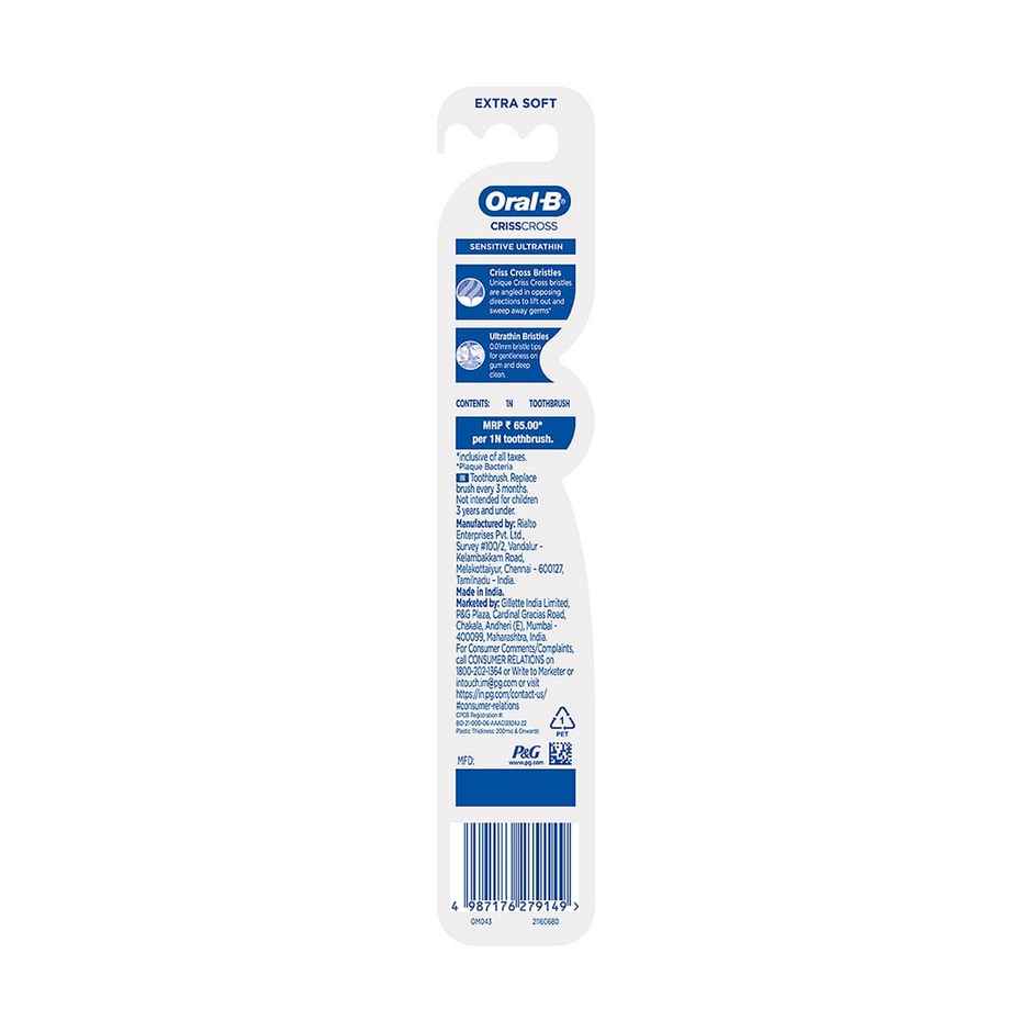 Oral-B Criss Cross Ultra Thin Sensitive Toothbrush