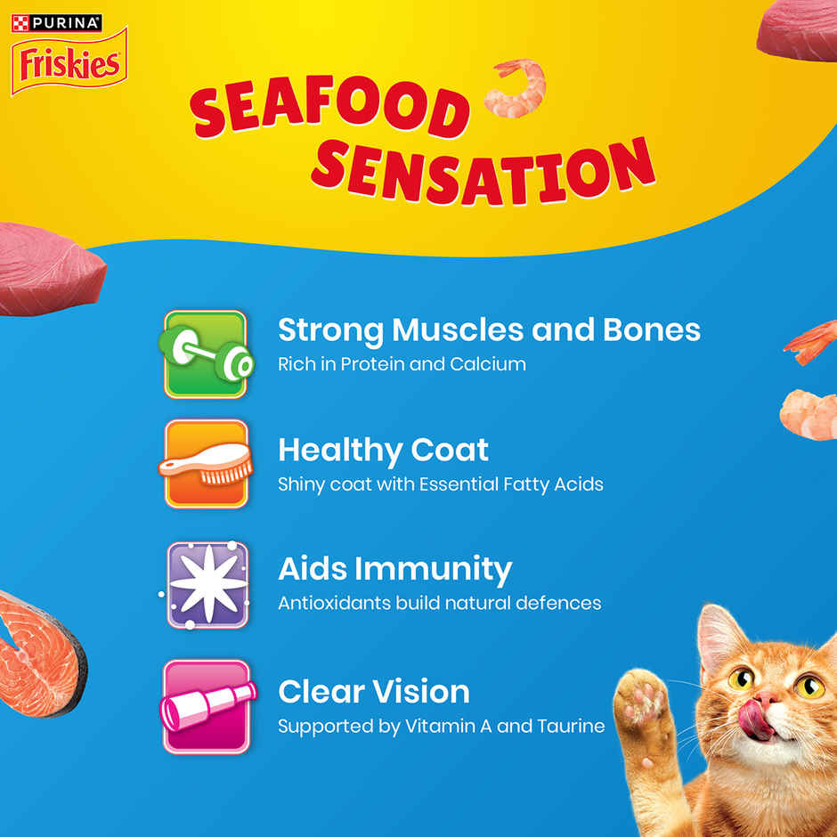 Purina Friskies Seafood Sensation Dry Adult Cat Food