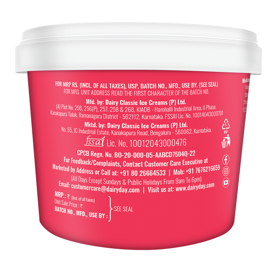 Dairy Day Vanilla Strawberry Double Sundae Tub