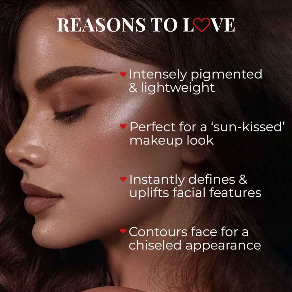 Just Herbs Non Patchy Pigmented Uplift Nourishing Pressed Bronzer - Honey