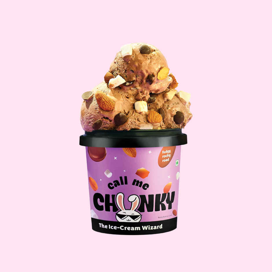 Call Me Chunky Fudgy Rocky Road Ice Cream Mini Tub