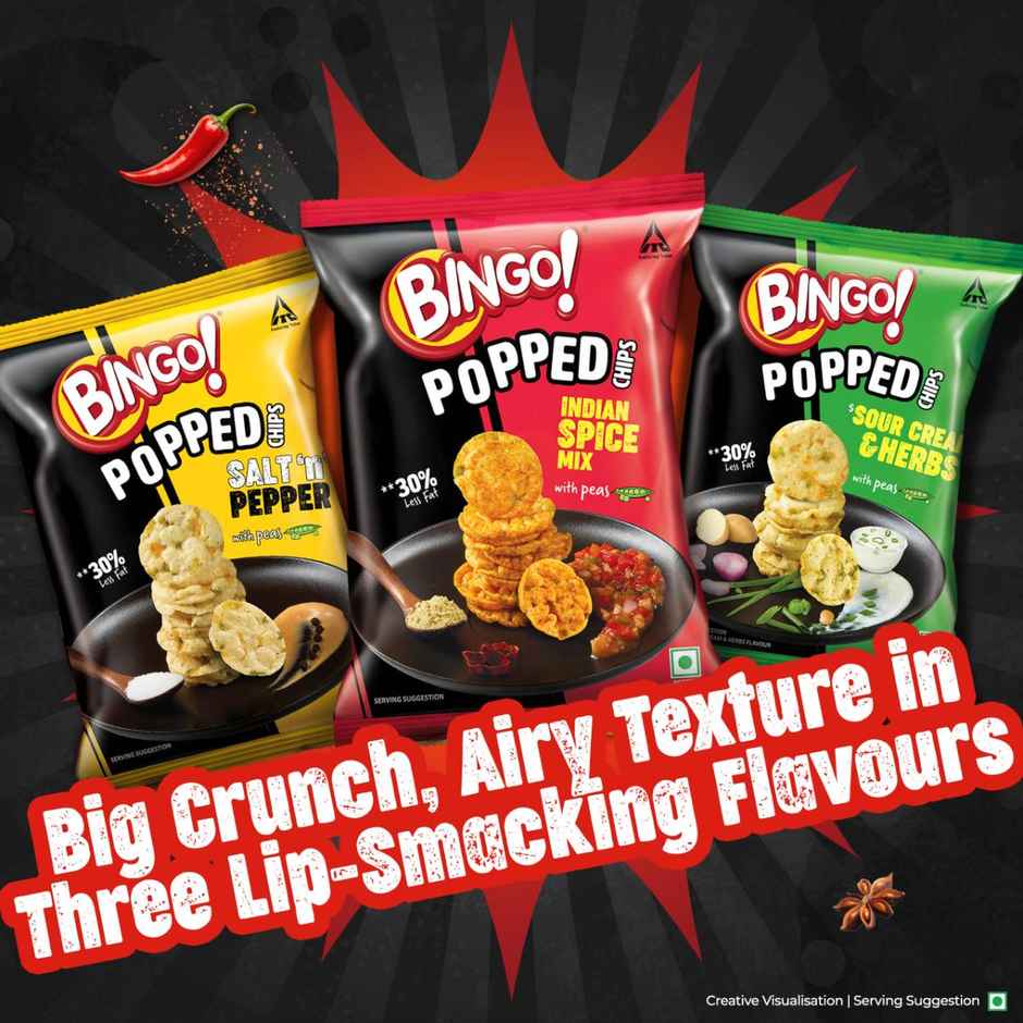 Bingo! Popped Chips Indian Spice Mix Combo 