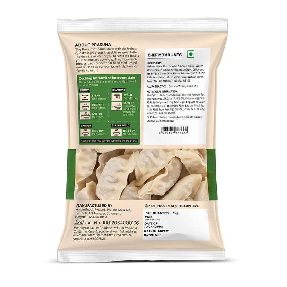 Prasuma Chef Momo | Veg