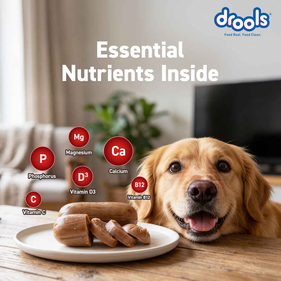 Drools Absolute Calcium Sausage Dog Supplement - Jar