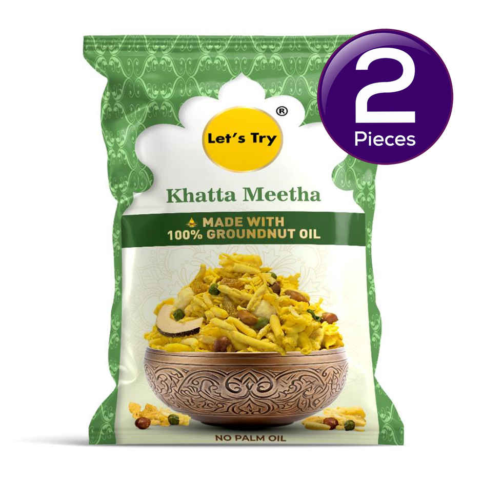 Let's Try Khatta Meetha Mix | Made with Groundnut oil Combo