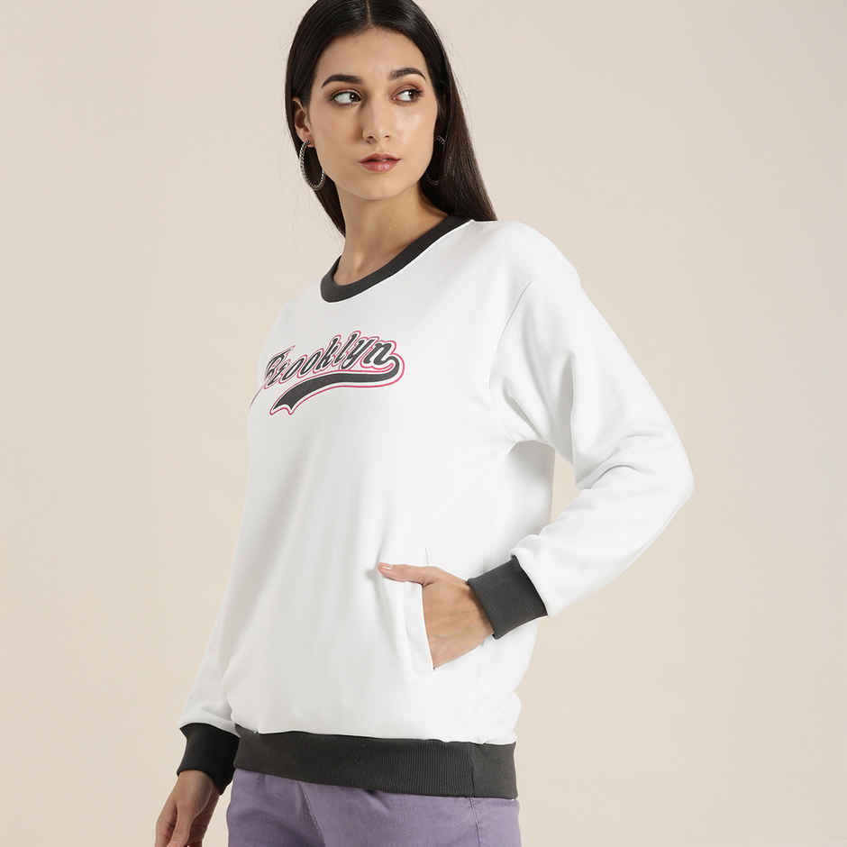 Dillinger Women's Sweatshirt | Dlwmnswt036 | White - S