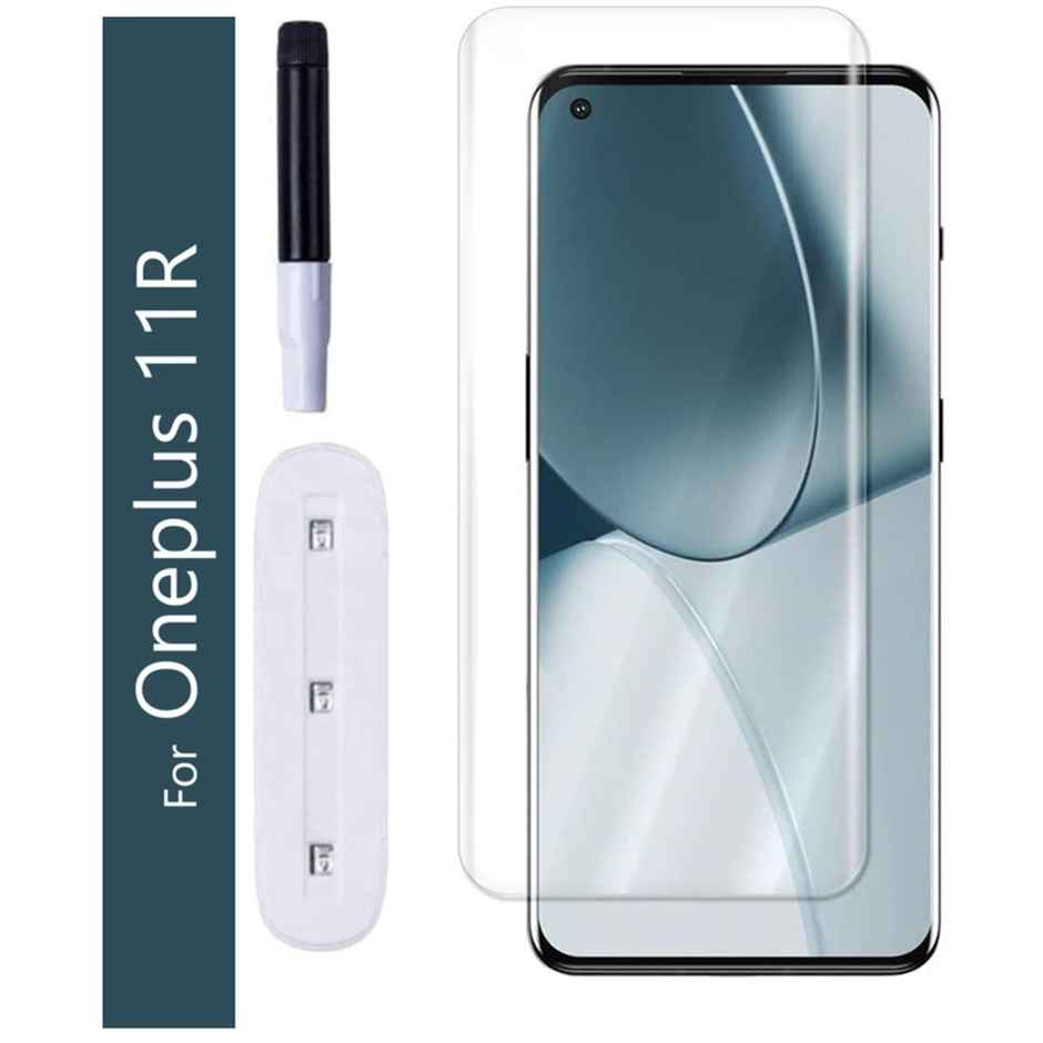 Kwine Case Oneplus 11R Tempered Glass Screen Protector