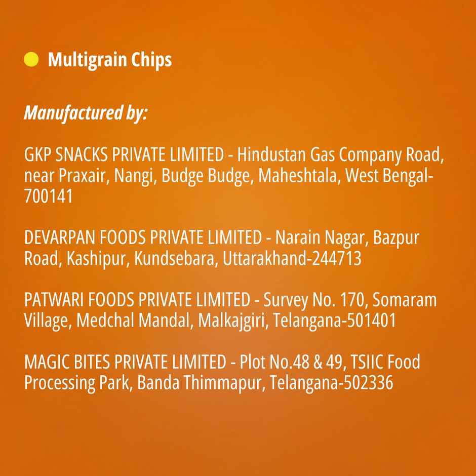 Too Yumm Dahi Papdi Chaat Multigrain Chips, 60% Less Saturated Fats, No Palm Oil Healthy Chips