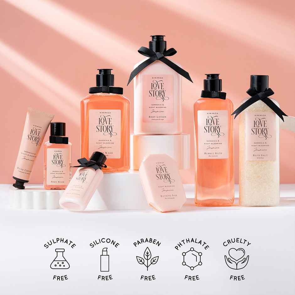 Kimirica Love Story Body Wash | Floral Scented Cleanser with Light Lather for Fresh & Hydrated Skin