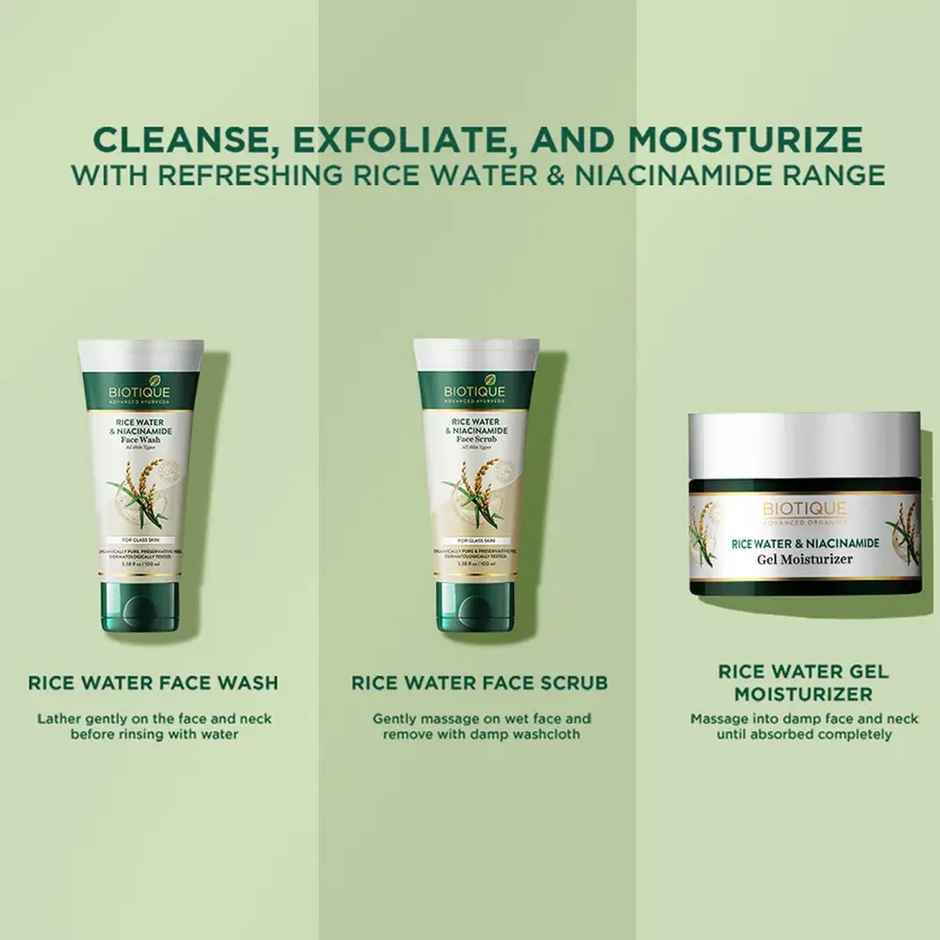 Biotique Rice Water & Niacinamide Gel Face Scrub