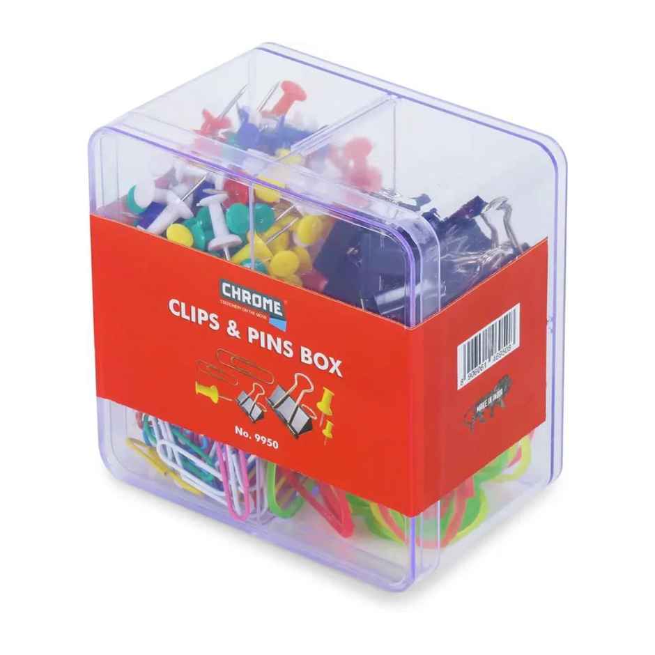 Chrome Clip & Pin Set