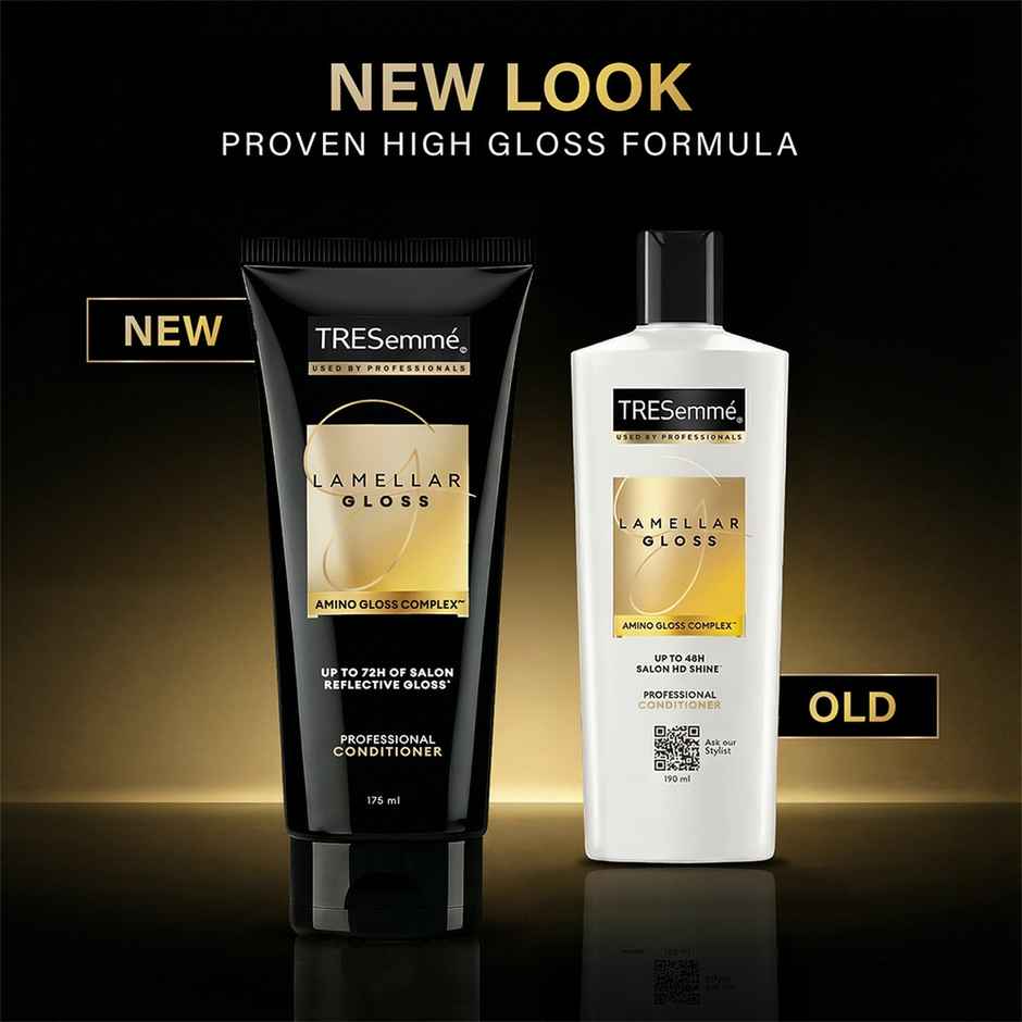 TRESemme Lamellar Gloss Conditioner for 72H of 8X Glossy, Smooth Hair, Dry & Dull Hair