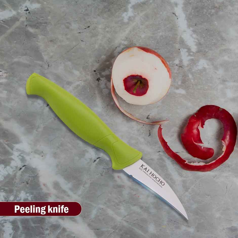 Kai Green Peeling Knife Designed Using Advanced Japanese Technology