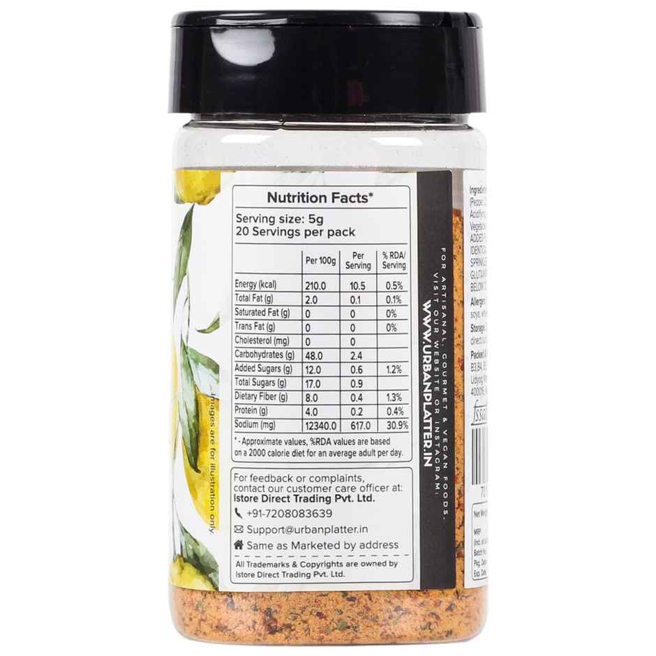 Urban Platter Lemon Pepper Seasoning Mix Shaker Jar