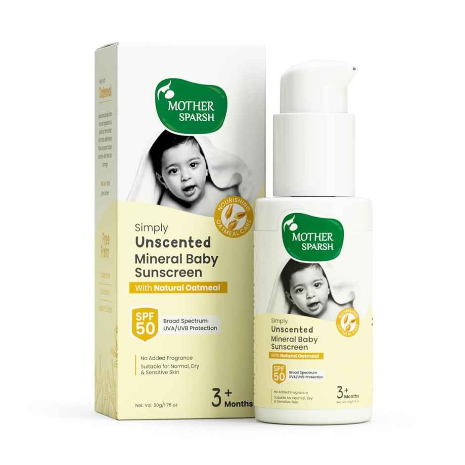 Mother Sparsh Simply Unscented Sunscreen For Babies With Spf 50