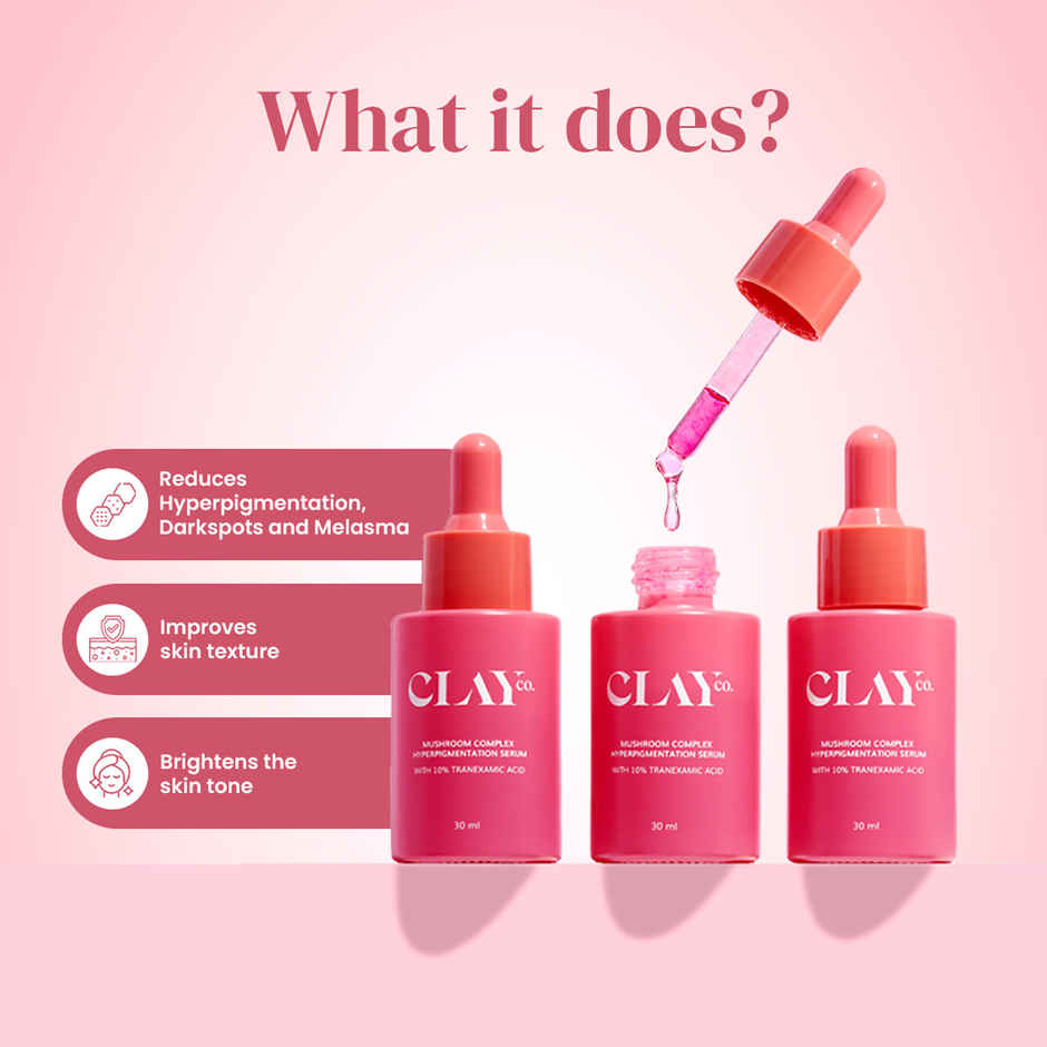 Clayco Hyperpigmentation Mushroom Complex Serum With 10% Tranexamic Acid and 10% Niacinamide