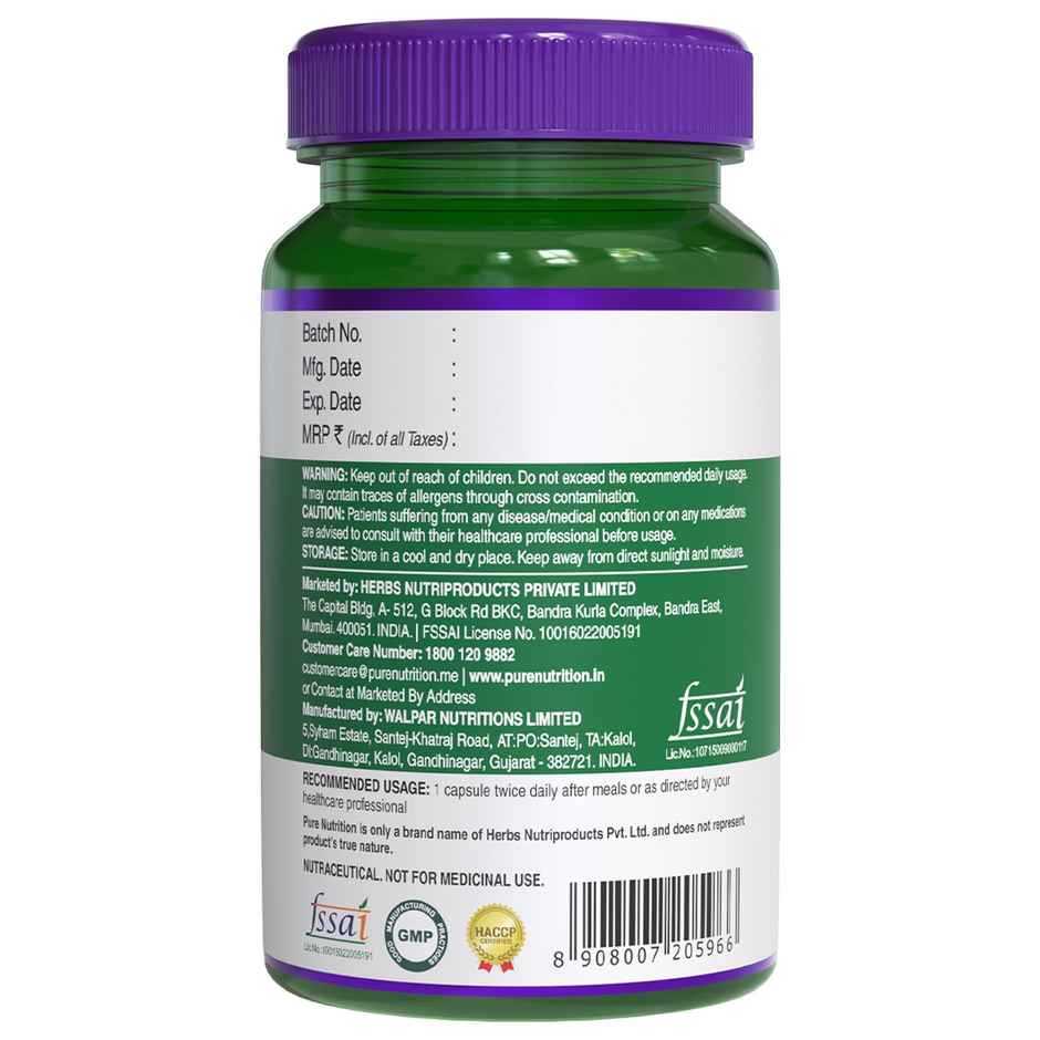 Pure Nutrition Digestive Enzymes 665mg | Bromelain Support | 60 Veg Caps