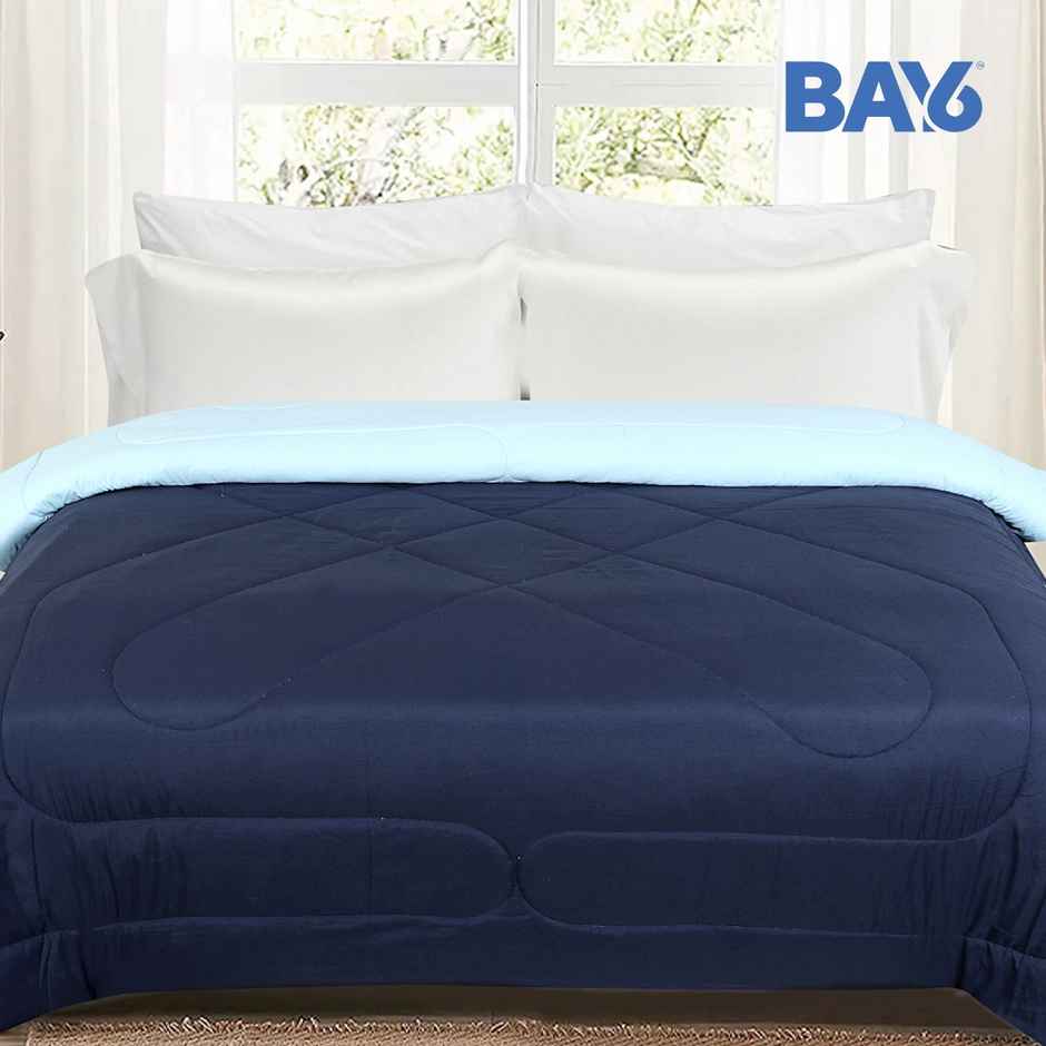 BAY6 Double Bed Reversible Comforter - Blue | 220 x 240 cm