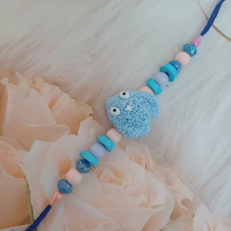 Blue Creature Kids Rakhi | Cute and Fun | Gullak