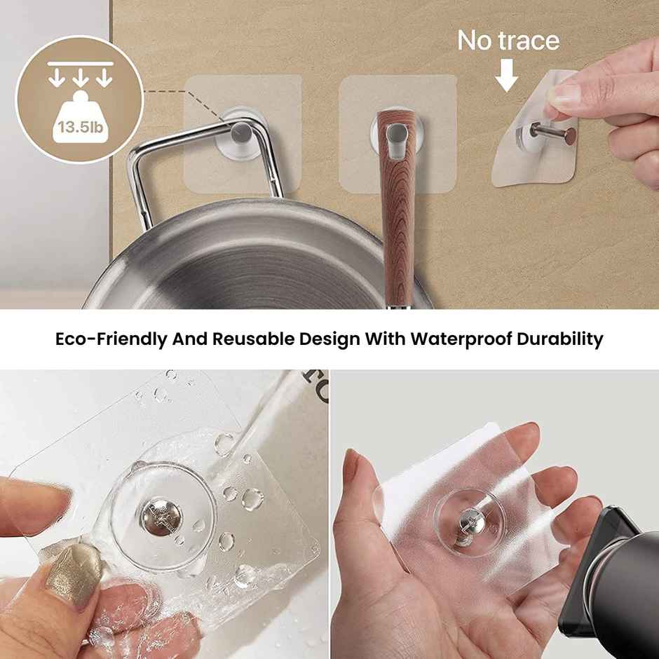 Zulaxy Photo Frame Wall Hooks | Self|Adhesive Hooks for Hanging Frames Without Drilling