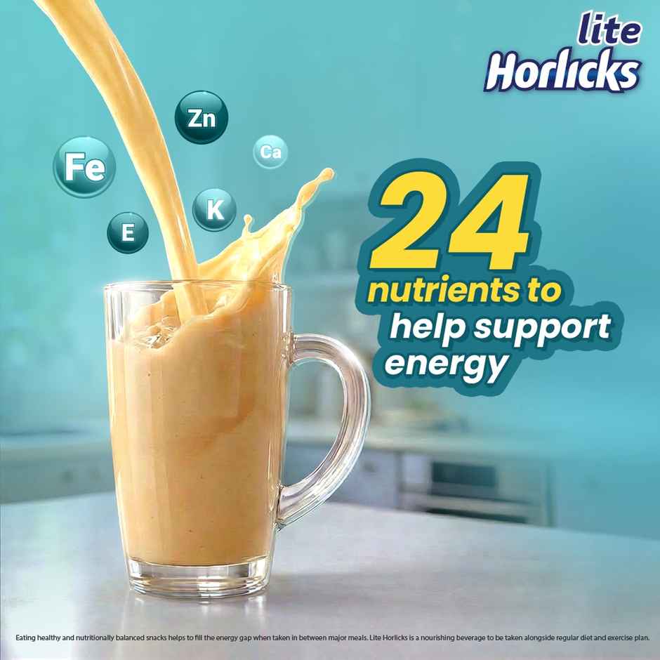Horlicks Lite Jar Regular Malt Drink Mix