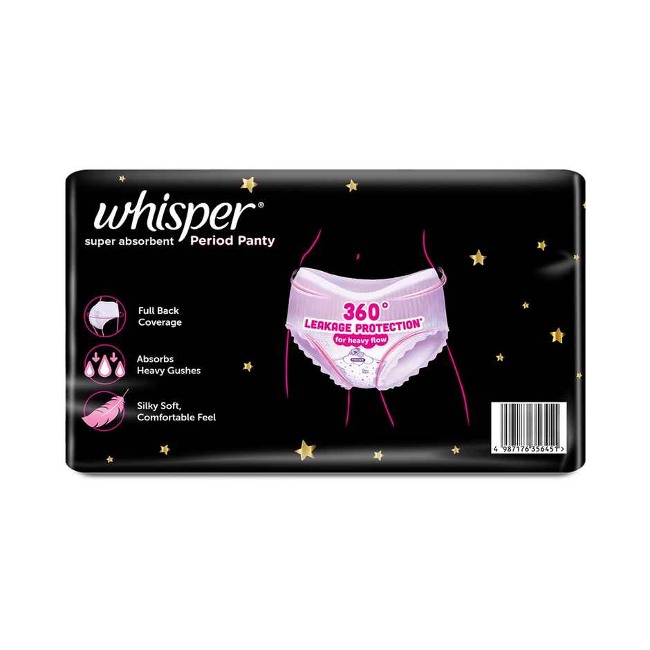 Whisper Super Absorbent Period Panty, 18 L-XL Pants