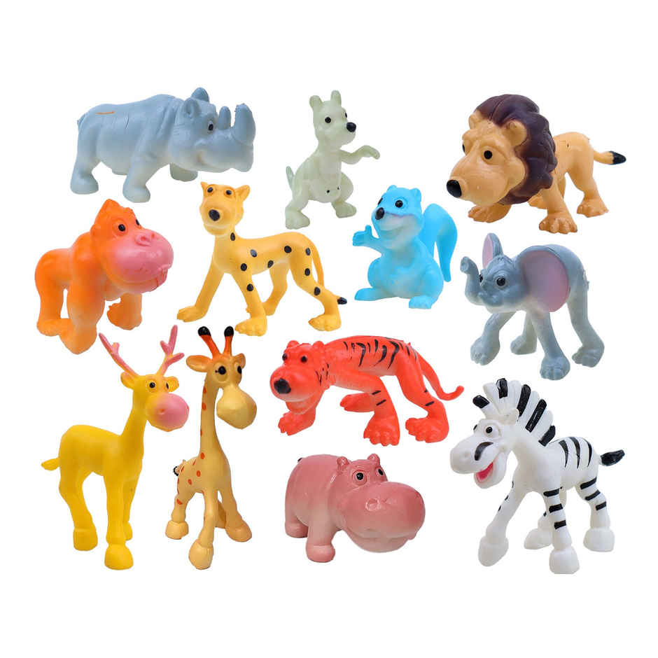 Toyshine Cartoon Style Animals Toy Figure (1+ Years)(Pack)