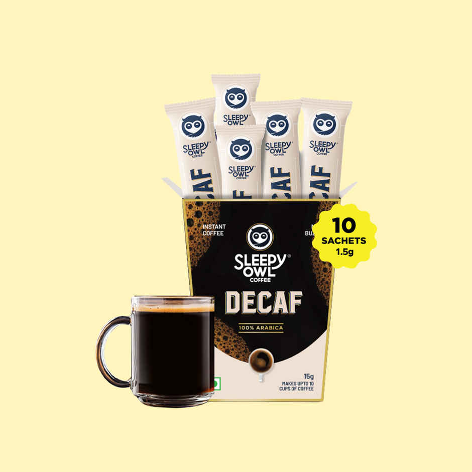Sleepy Owl Decaf Arabica Instant Coffee Sachets