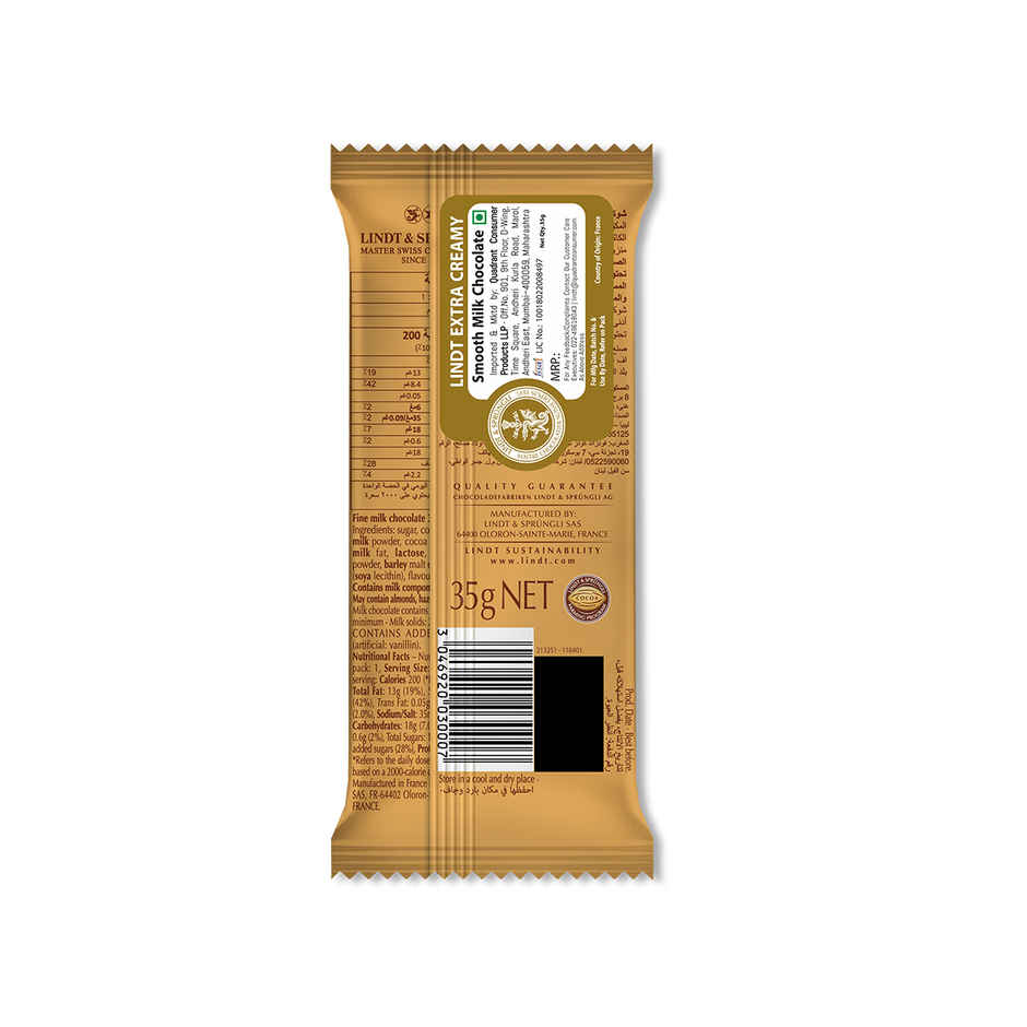 Lindt Extra Creamy Milk Tablet