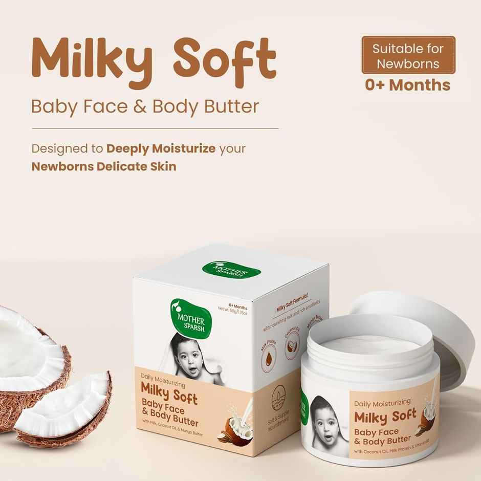 Mother Sparsh Milky Soft Baby Face & Body Butter