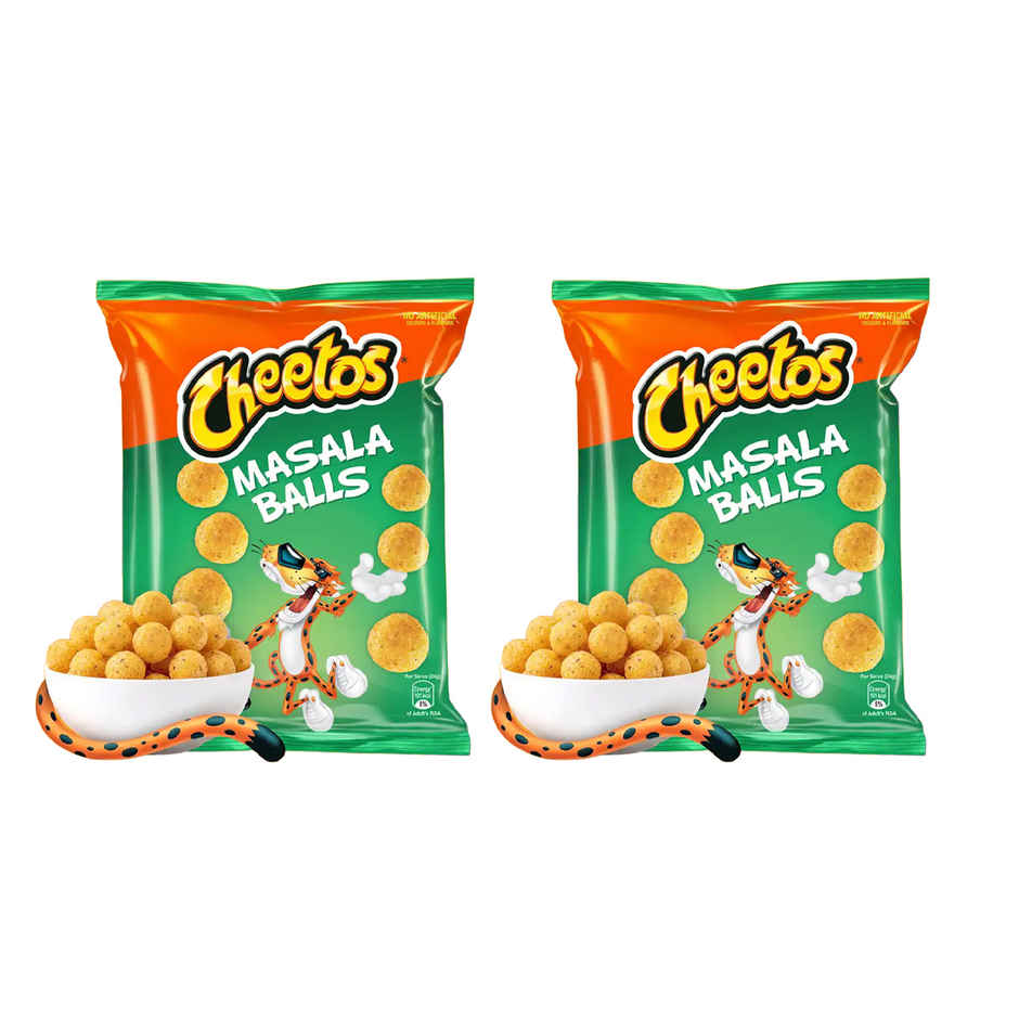 Cheetos Masala Balls, Crispy Chips & Snacks 84 g Combo
