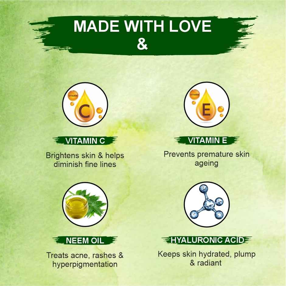 Nimbarka Neem Face Serum Natural Acne Treatment Hydrating Anti-Aging & Paraben-Free