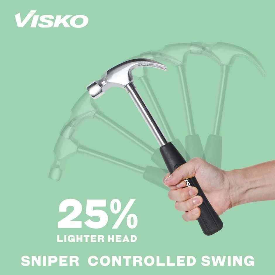 Visko Steel Shaft 12.7Cm Claw Hammer Curved Claw Hammer 0.6 Kg