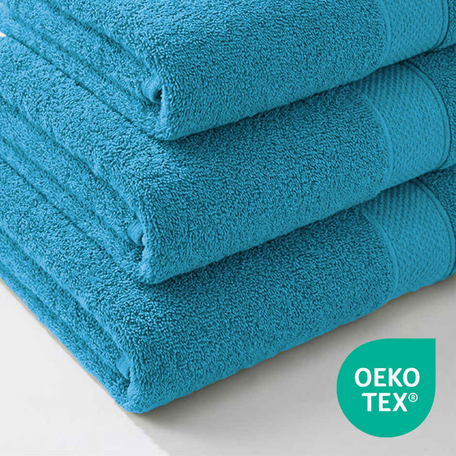 Mytrident Urban Comfort Cotton Bath Towel | Teal Sachet