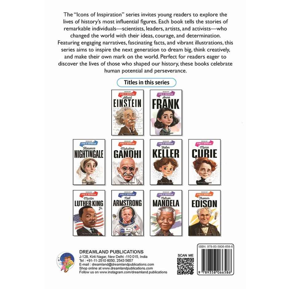 Albert Einstein Icons Of Inspiration Illustrated Biography For Kids Age 6+|Book Of Great Scientist