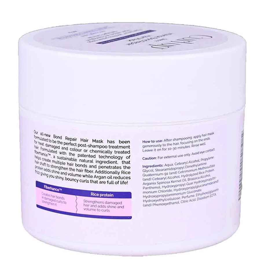 Curl Up Intense Bond Repair Hair Mask | For Damaged And Colour Treated Frizzy, Wavy & Curly Hair