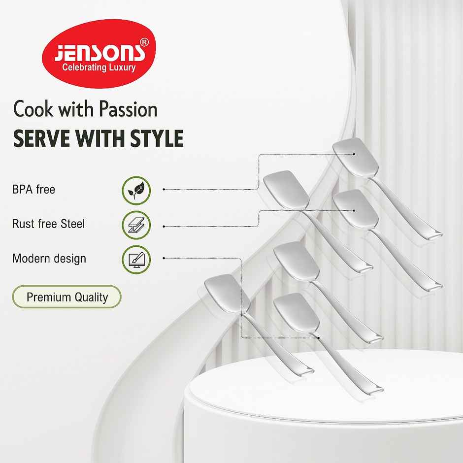 Jensons Flow Ice Cream Spoon Set of 6