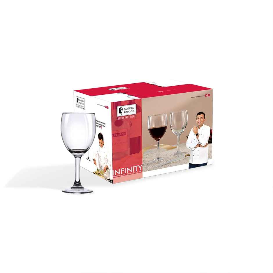 Infinity Wine Goblet | SKB2225 | Set of 6 | 230 ml | Sanjeev Kapoor