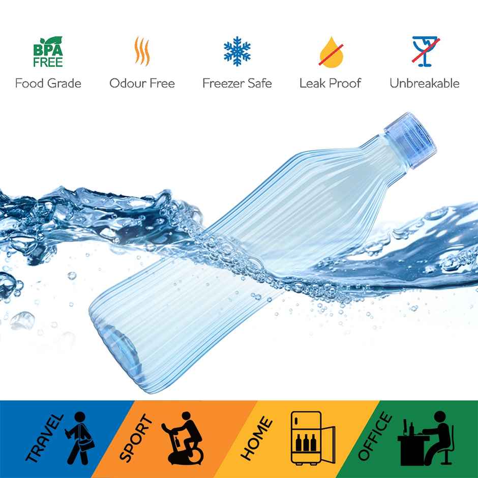 Kolorr Oscar Bottle 1L | Blue a sleek and portable bottle | perfect for work or travel