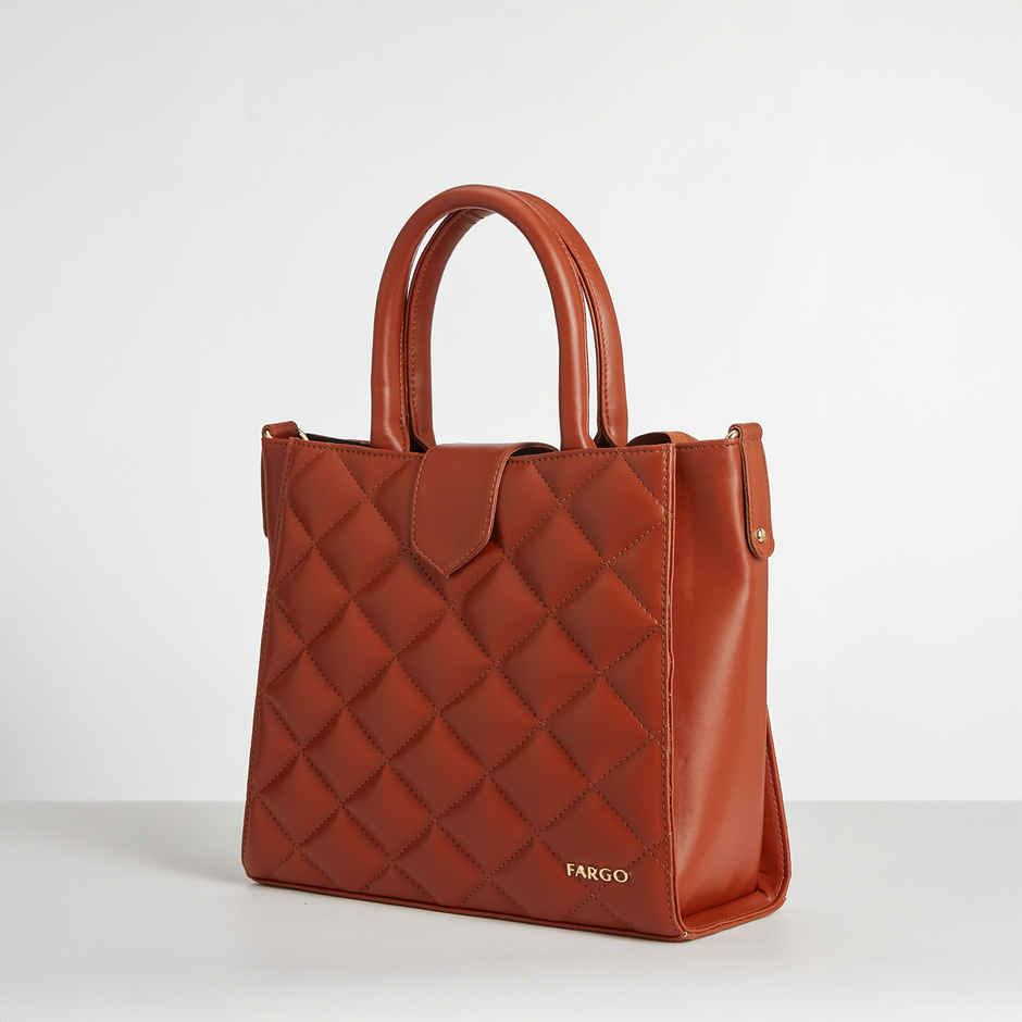 FARGO Women's Hera Quilted Handbag | FGO-891 | Tan