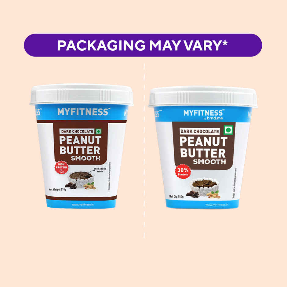 MyFitness 30g High Protein Dark Chocolate Creamy Peanut Butter Spread with Added Whey
