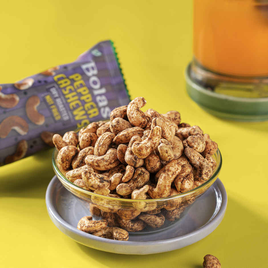 Bolas Pepper Cashews | Flavoured Nut Snack
