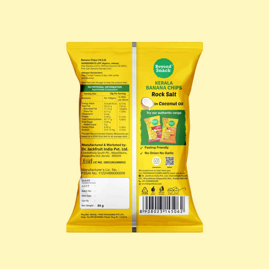 Beyond Snack Kerala Banana Chips | With Coconut Oil & Rock Salt