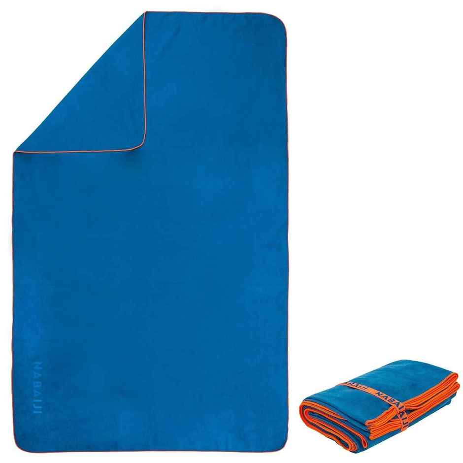 Decathlon Nabaiji Microfiber Quickdry 200 GSM Towel | Dark Blue | Xl | 34 x 63 in